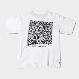 State of New Mexico Maze Kids T-Shirt